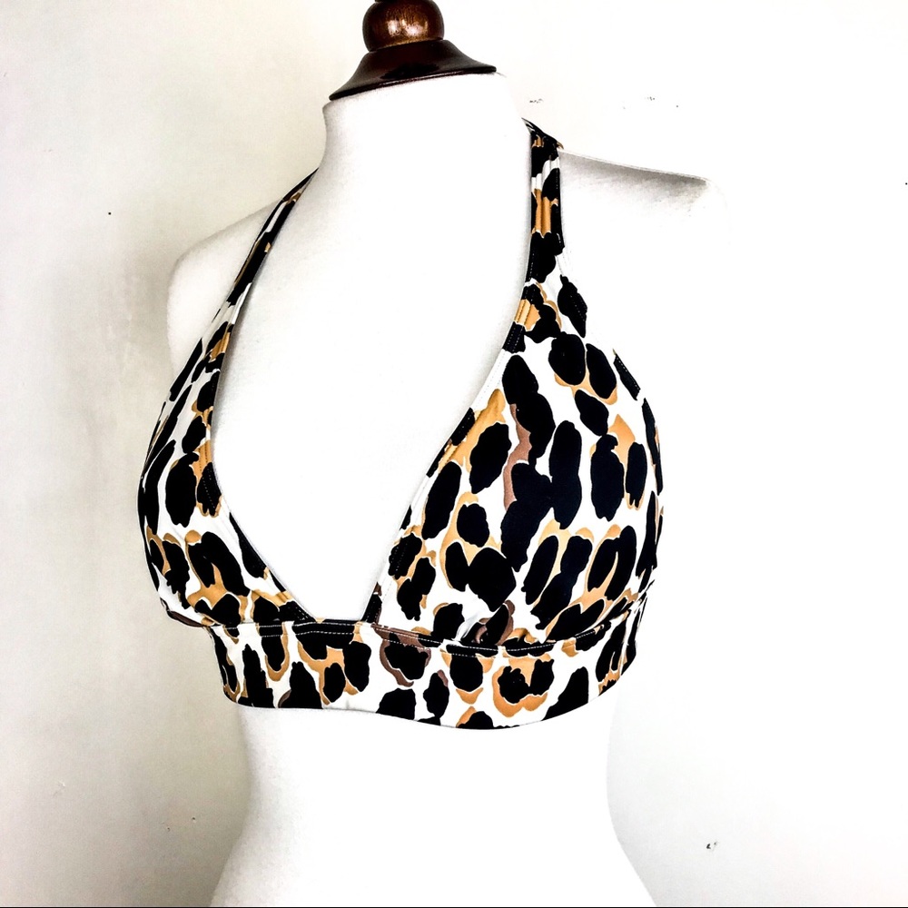 Victoria’s Secret Cheetah Print Bikini Top Size L